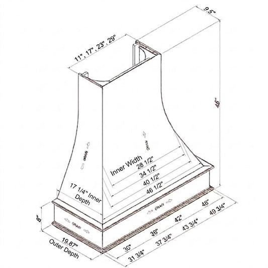 Artisan Curved Wood Range Hood