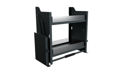 Pull Down Shelf - Frameless Cabinet