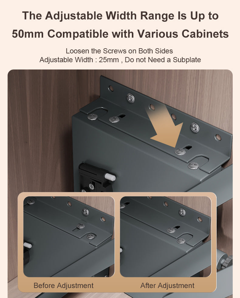 Pull Down Shelf - Frameless Cabinet
