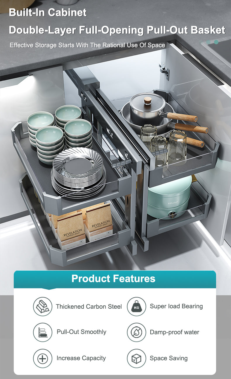 Pull Out Basket - Frameless Cabinet