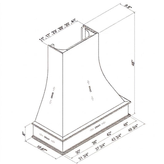 Artisan Curved Wood Range Hood
