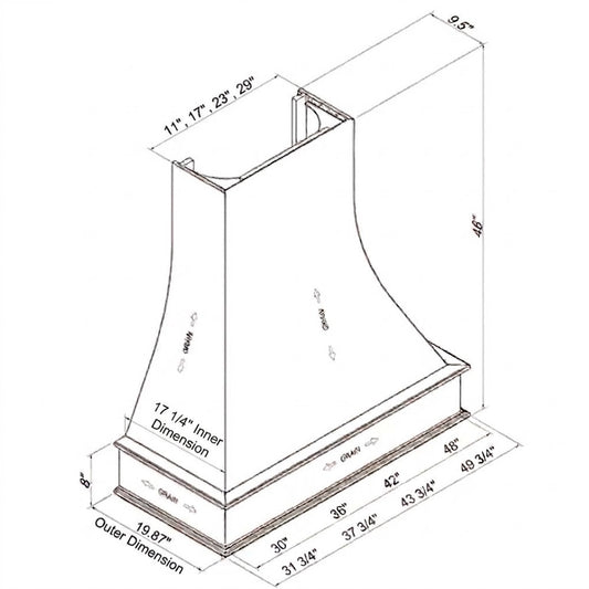 Artisan Curved Wood Range Hood