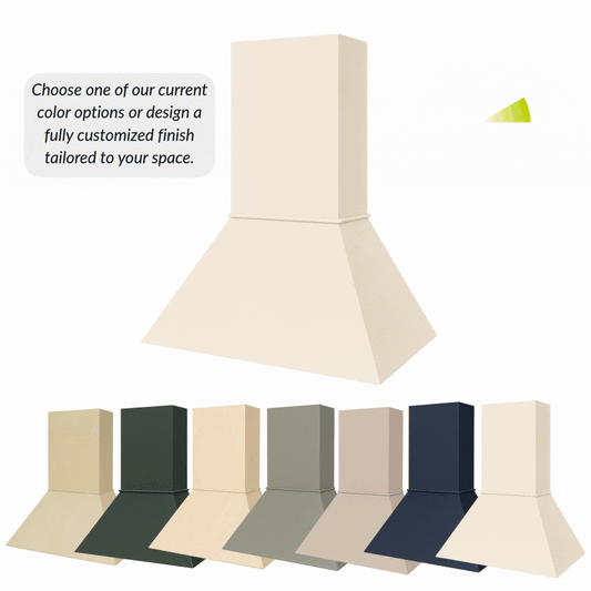 Euro Wood Range Hood - Custom Color