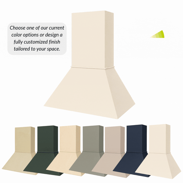 Euro Wood Range Hood - Custom Color