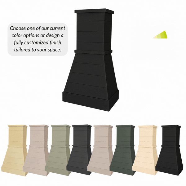 Farm Wood Range Hood - Custom Color