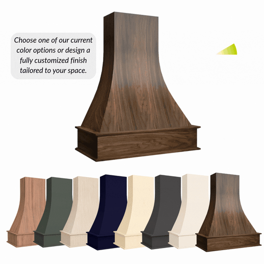 Artisan Curved Wood Range Hood - Custom Color