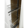 Pantry Roll Out - Frameless Cabinet - Silver