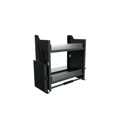 Pull Down Shelf - Frameless Cabinet - Grey